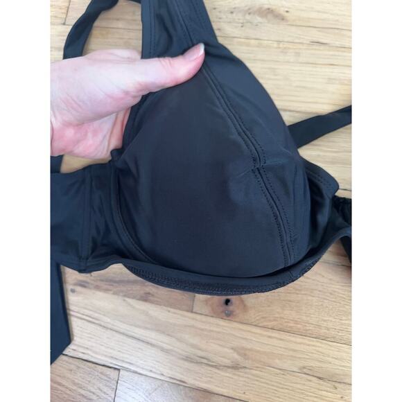 NEW Shapermint Women's 2XL Black Full Coverage Halter Bikini Top Shape Swim Sexy - Picture 4 of 8